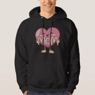 Moletom Design de Abraço de Coração de Mãe Kawaii
