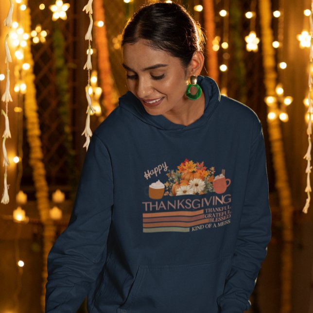 Moletom Design de Ação de Graças Feliz (Criador carregado)