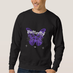 Moletom design de arte de borboleta fofo