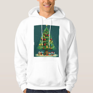 Moletom Design de árvore de Natal para capuz