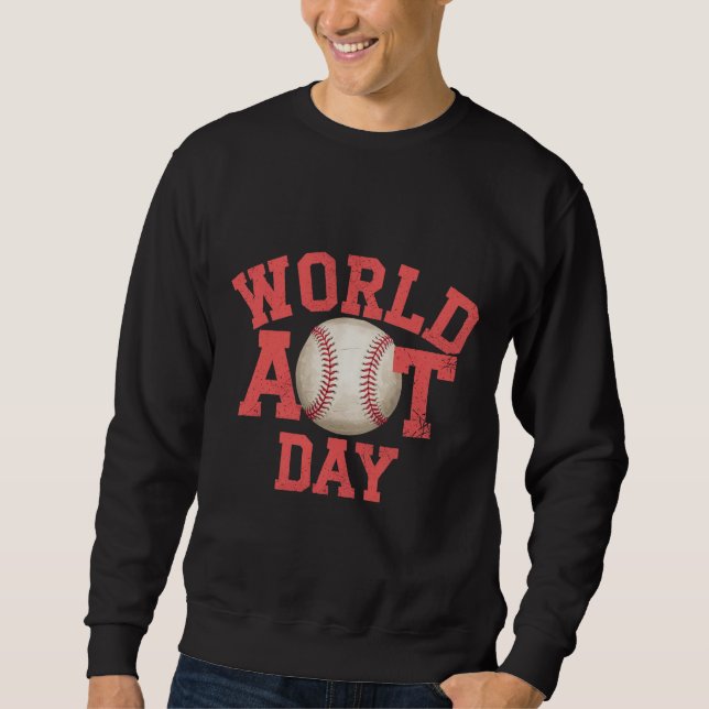 Moletom Design de Baseball no Dia Mundial da Arte (Frente)