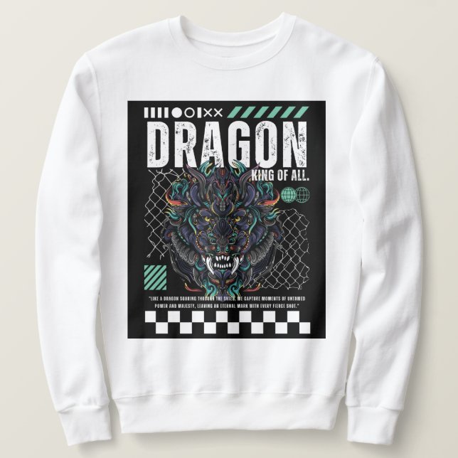 Moletom Design de Camisa-T Gráfica Epic Dragon (Frente do Design)