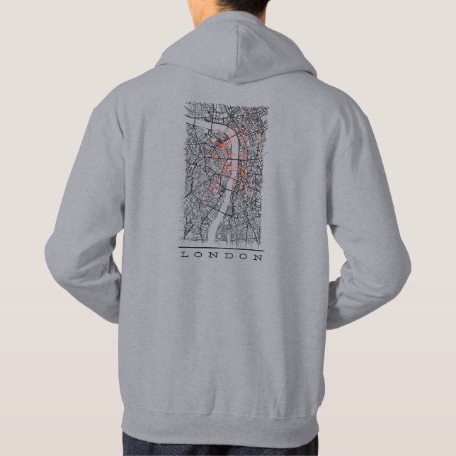 Moletom Design de capuz de Londres (Verso)