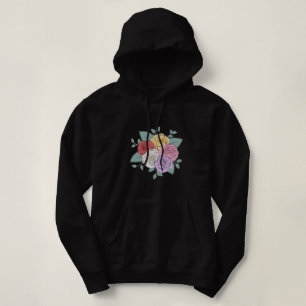 Moletom design de capuz Lovely Rose Girl Vibes