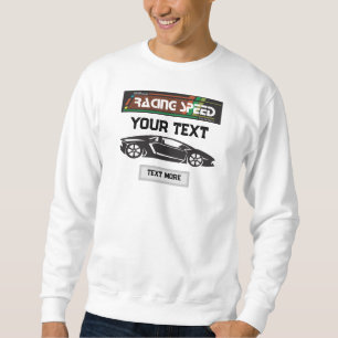 Moletom Design de Carro de Velocidade de Corrida – Desempe