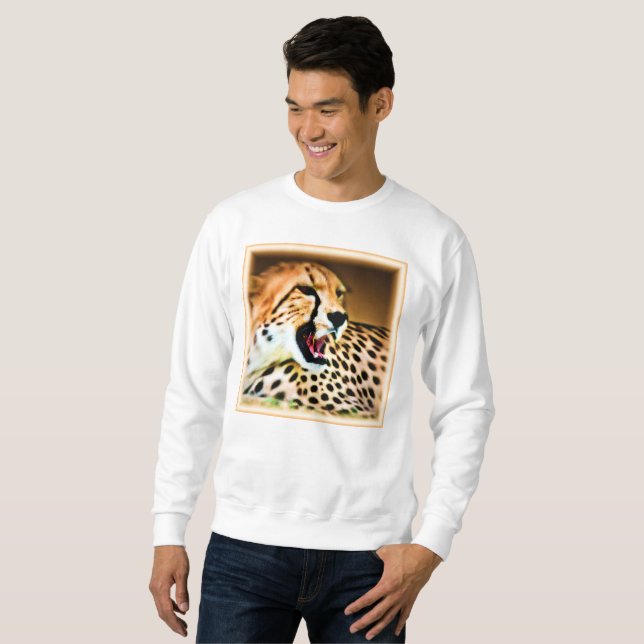 Moletom "Design de Cheetah feroz e nojento". Comprar Agora (Frente Completa)
