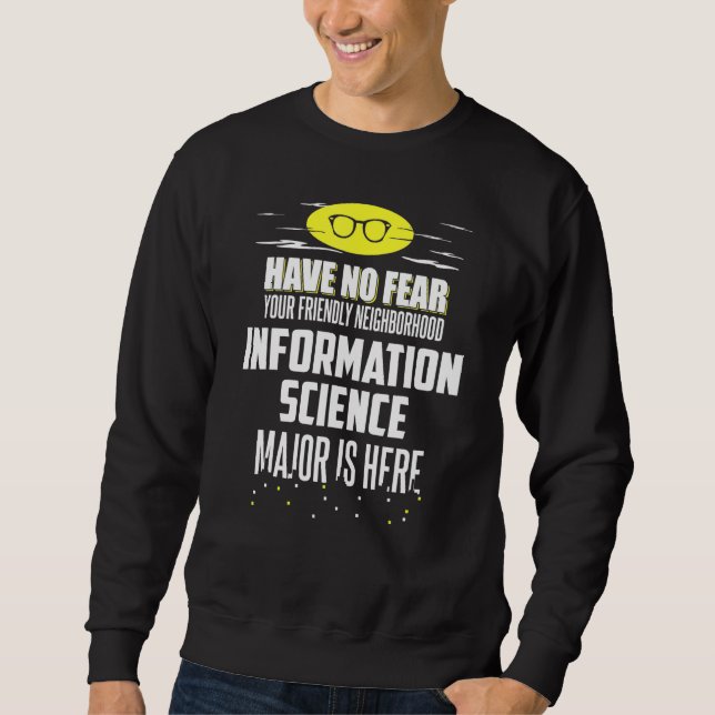 Moletom Design de Ciência da Informação Não Tem Medo (Frente)