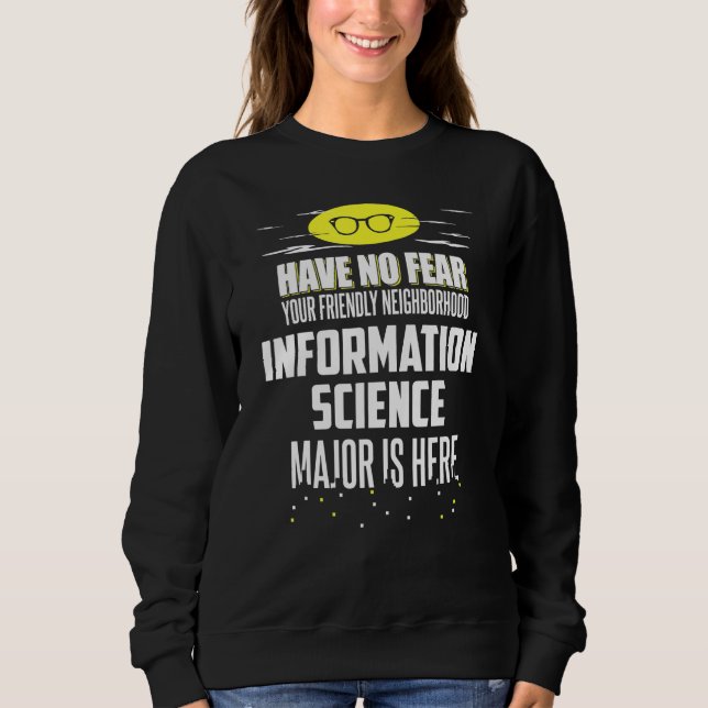 Moletom Design de Ciência da Informação Não Tem Medo (Frente)