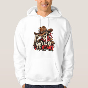 Moletom Design de Cowboy Esqueleto Alma Selvagem Ocidental