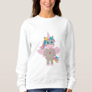 Moletom Design de Cute Rainbow Unicorn
