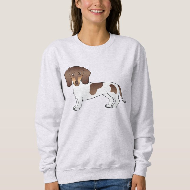 Moletom Design de Dachshund de pelo curto Chocolate e Tan  (Frente)