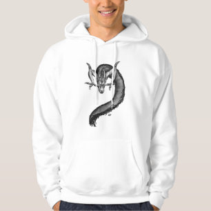 Moletom Design de dragão preto e branco