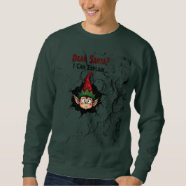 Moletom Design de Elf de Natal engraçado - Sweatshirt