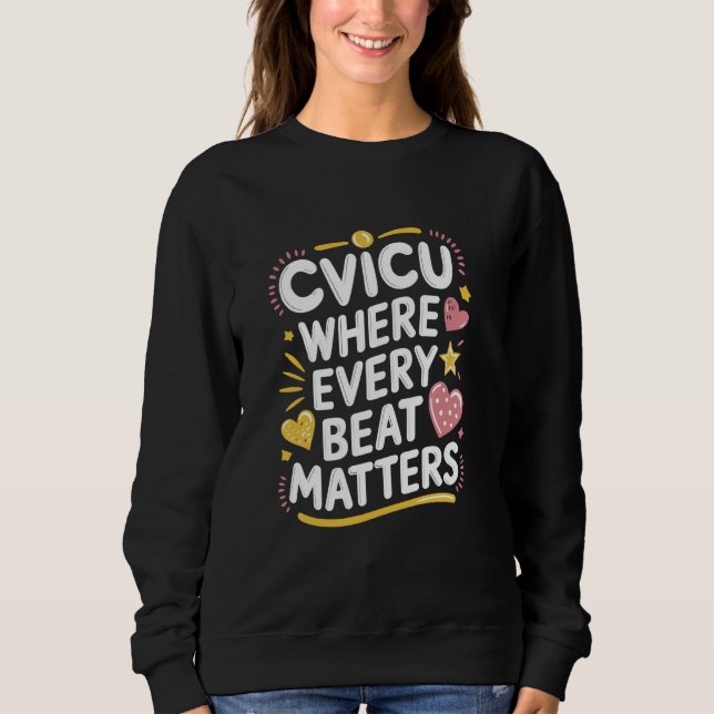 Moletom DESIGN de Enfermeiro CVICU para Enfermagem CVICU P (Frente)