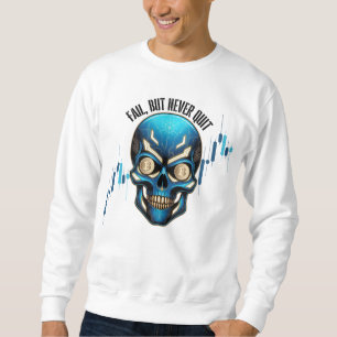 Moletom Design de Fantasia Cripto Btc Motivação Azul