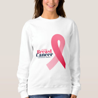 Moletom Design de Fita Rosa de Consciência do Cancer da Ma
