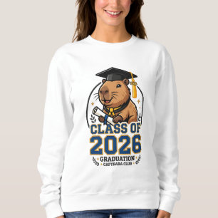 Moletom design de formatura de 2026 com um capivara
