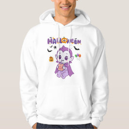 Moletom Design de Gelado Vampiro Halloween Kawaii