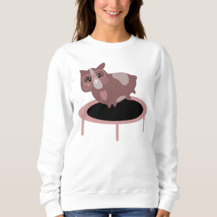 Moletom Design de ginásio divertido para porquinho-da-índi