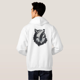 Moletom Design de Gráfico de Lobo Minimalista Howling