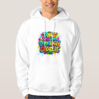Moletom Design de Grafite Motivacional Criar Oportunidade