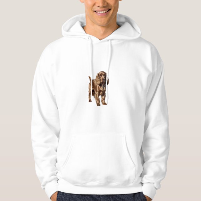 Moletom Design de imagem dupla do coquetel Spaniel Hoodie (Frente)
