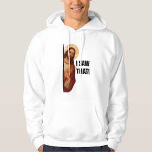Moletom Design de meme cristão engraçado de Jesus "Eu Vi I