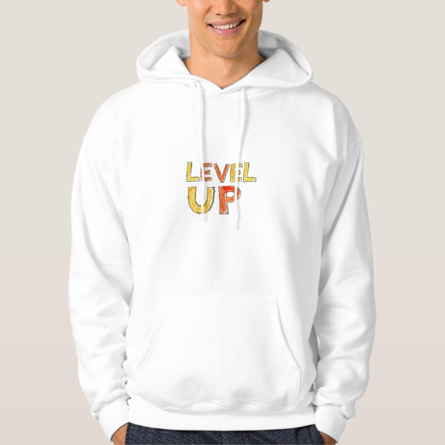 Moletom Design de Motivação para Subir de Nível (Frente)