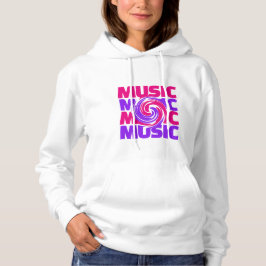 Moletom Design de música Hoodie, feminino