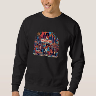 Moletom Design de Música Nostálgica da Motown Era