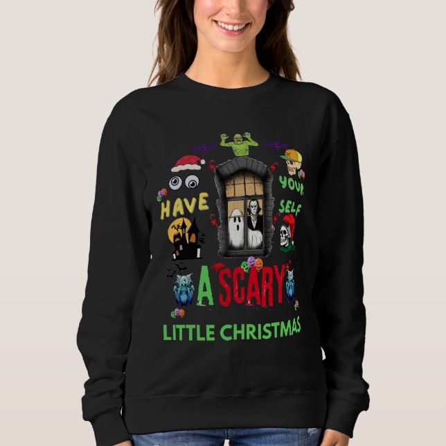 Moletom Design de Natal Assustador  (Frente)