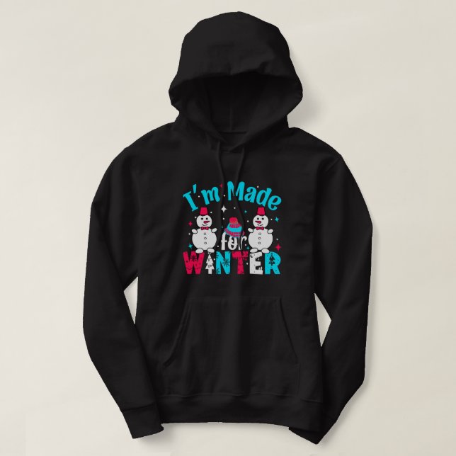 Moletom Design de Natal com Retro Magnético de inverno (Frente do Design)