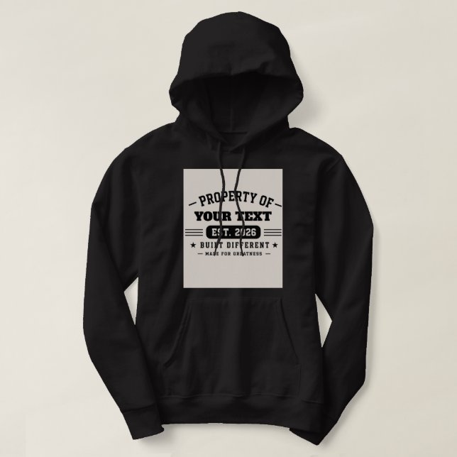 Moletom Design de Nome Personalizado – Moderno Minimalista (Frente do Design)