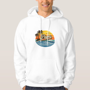 Moletom Design de Nome Pôr do Sol Papa Retro