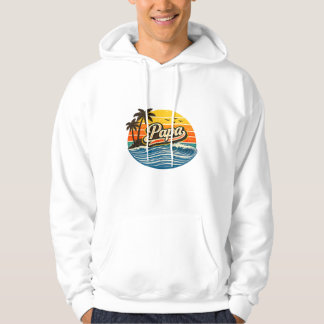Moletom Design de Nome Pôr do Sol Papa Retro