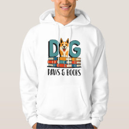 Moletom Design de Patinhas de Cachorro e Livros