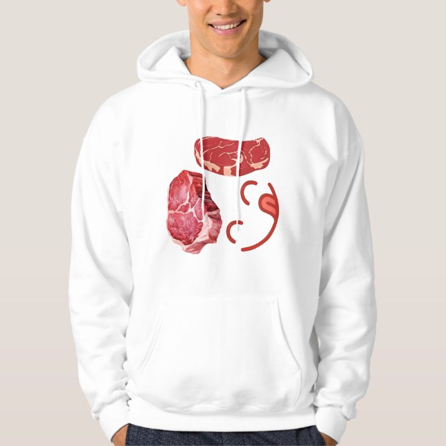 Moletom Design de Rosto Sorridente de Bife para Amantes de (Frente)