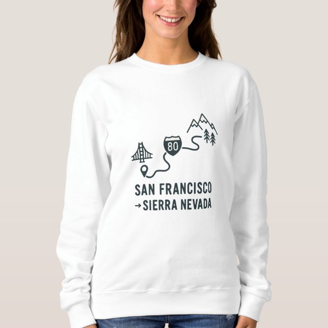 Moletom Design de Rota de San Francisco para Sierra Nevada (Frente)