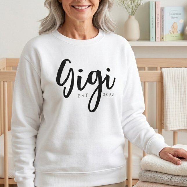 Moletom Design de Rótulo Gigi EST Ano Aconchegante (Criador carregado)
