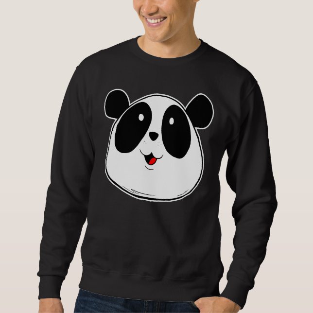 Moletom Design de Sorriso Panda Face (Frente)