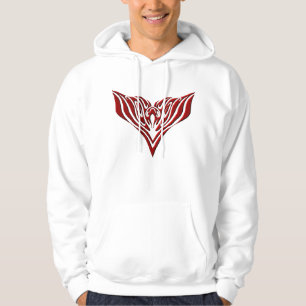 Moletom Design de Tatuagem Tribal de Pássaro Vermelho