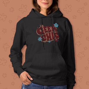 Moletom Design de texto Floral Com geek Chic