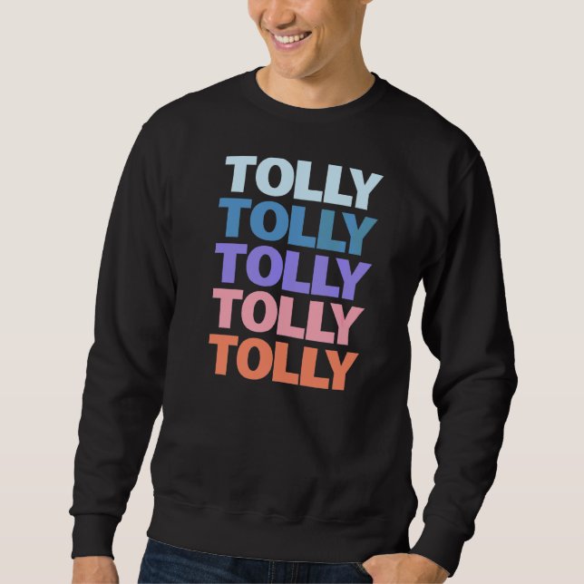 Moletom Design de texto Repetido Moderno Tolly (Frente)