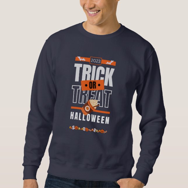 Moletom design de Trick ou Treat-Halloween 2023 (Frente)