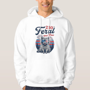 Moletom Design de vetor patriótico de guaxinim selvagem 25