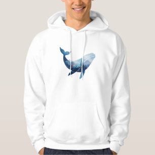 Moletom Design de Vida Marinha de Baleia Elegante