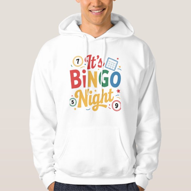 Moletom Design Divertido para Amantes de Bingo – Presente  (Frente)
