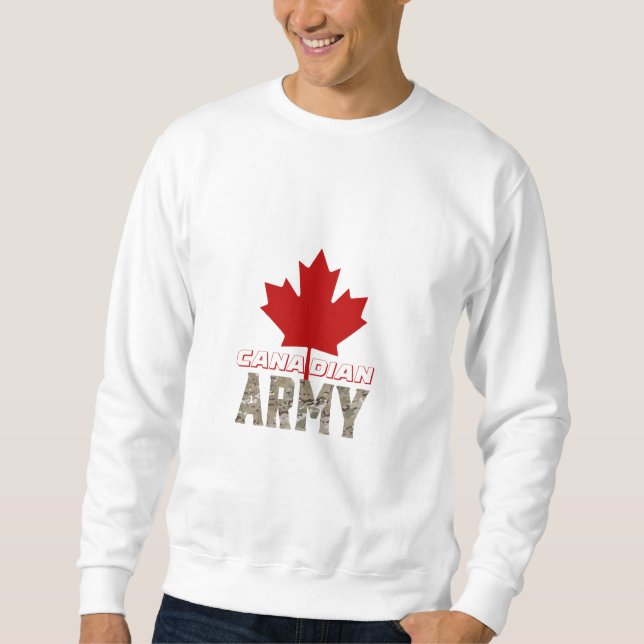 Moletom Design do Exército Canadense T-Shirt (Frente)