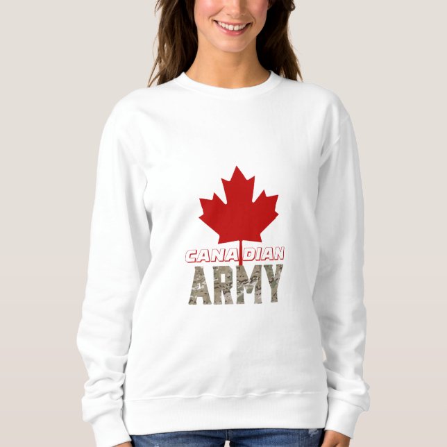 Moletom Design do Exército Canadense T-Shirt (Frente)