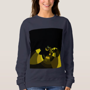 Moletom Design do Gráfico de Arte de Vetor Preto e Dourado